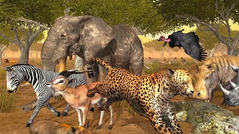 1player animal games