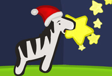 Christmas Zebra