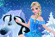 Elsa Goes Horseback Riding