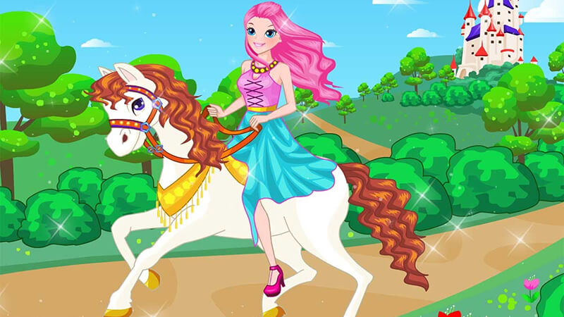 Princess On White Horse - Free Online Horse Game at horse-games.org
