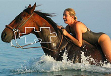 Swimming with Horse