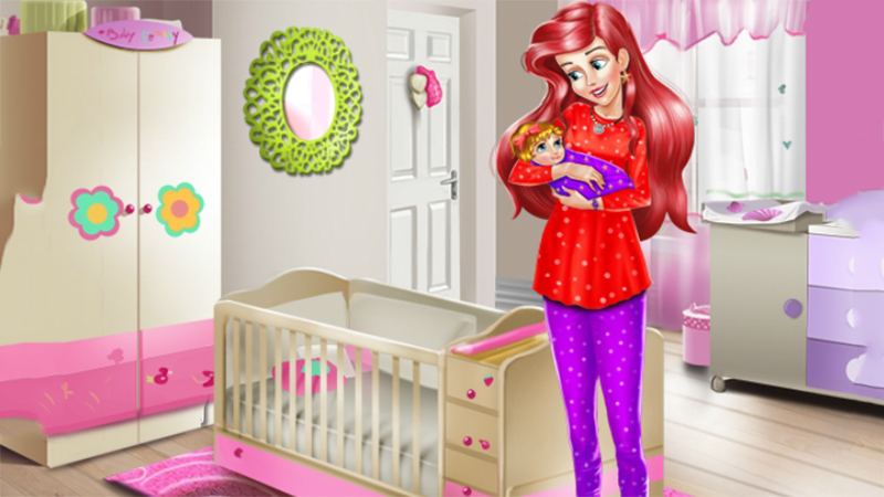 Ariel Baby Room Decoration - Fun Princess Ariel Game