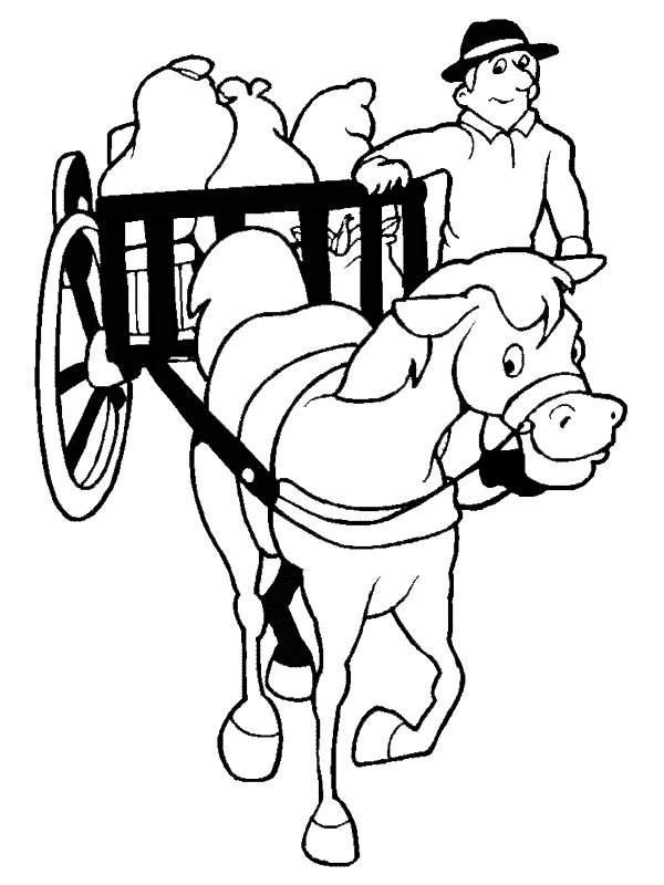 Carousel Horse Coloring Pages