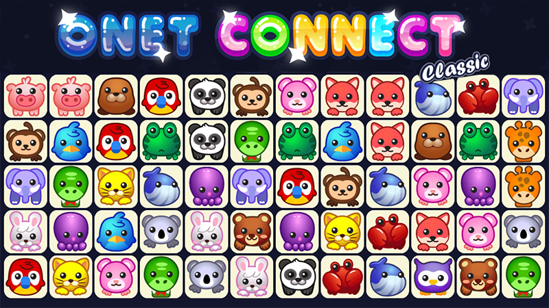 Onet Connect Classic - Amazing Animal Game at horse-games.org